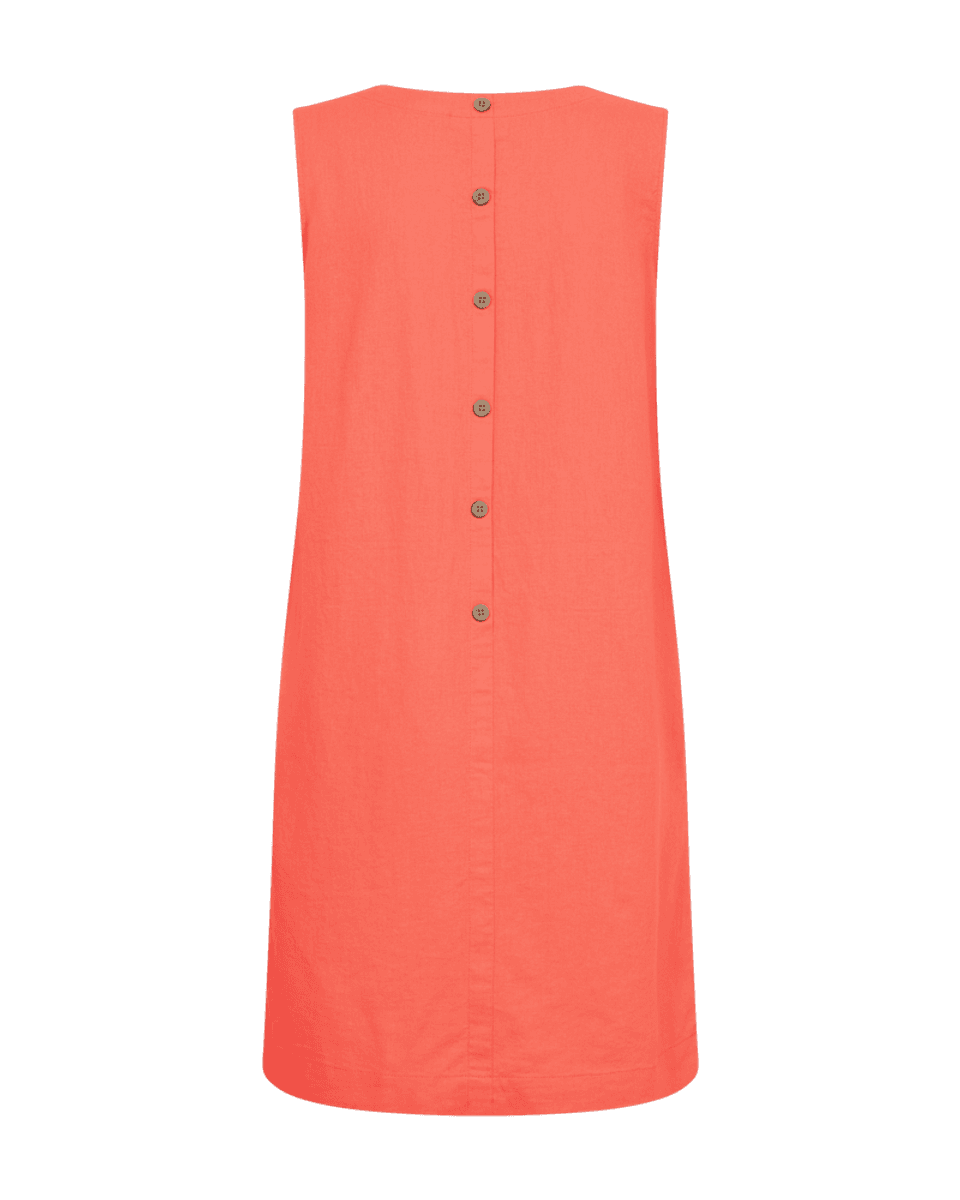 LAVA KJOLE U/ERM M/KNAPPER BAK - ORANGE 