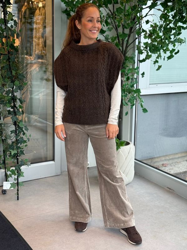 NOSIE VEST - BRUN MELERT