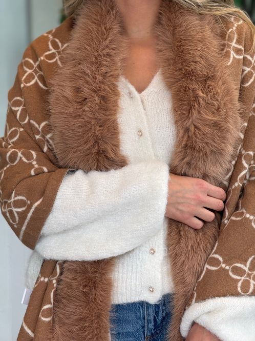 Hovedbilde SKJERF ULLMIX M / FAKE FUR - CAMEL