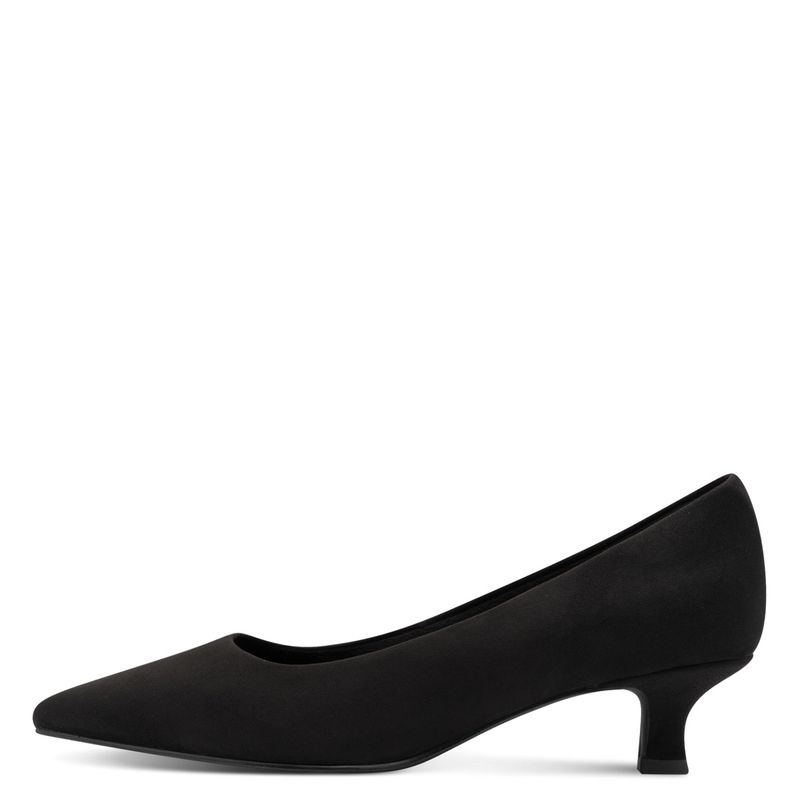 PUMPS M/LAV SNERTEN HÆL - SORT