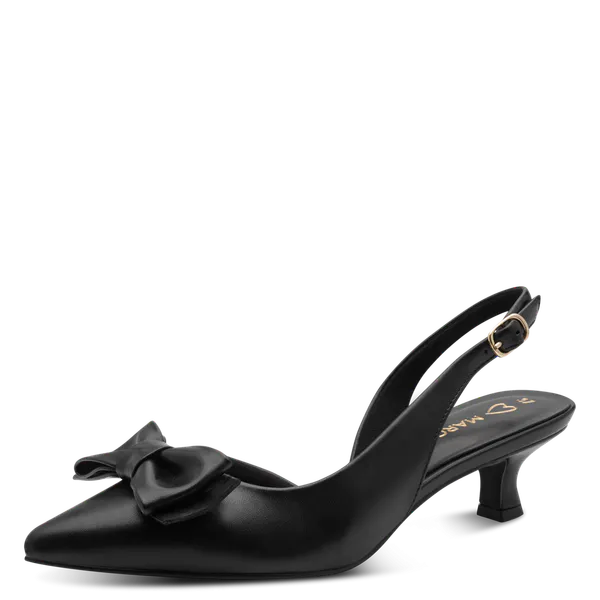 Hovedbilde PUMPS M/SLINGBACK & BOW - SORT