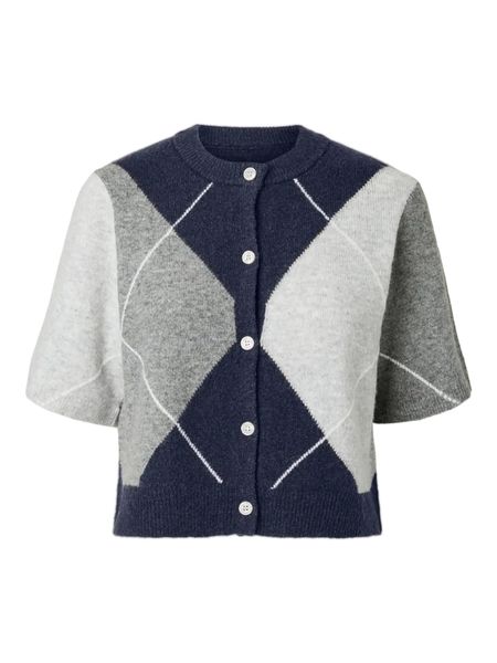 Hovedbilde SALLY KNIT CARDIGAN - NAVY CHECK