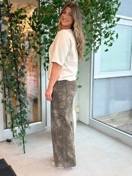 Hovedbilde CHIA STRAIGHT TWILL BUKSE SNAKE - BROWN FUDGE