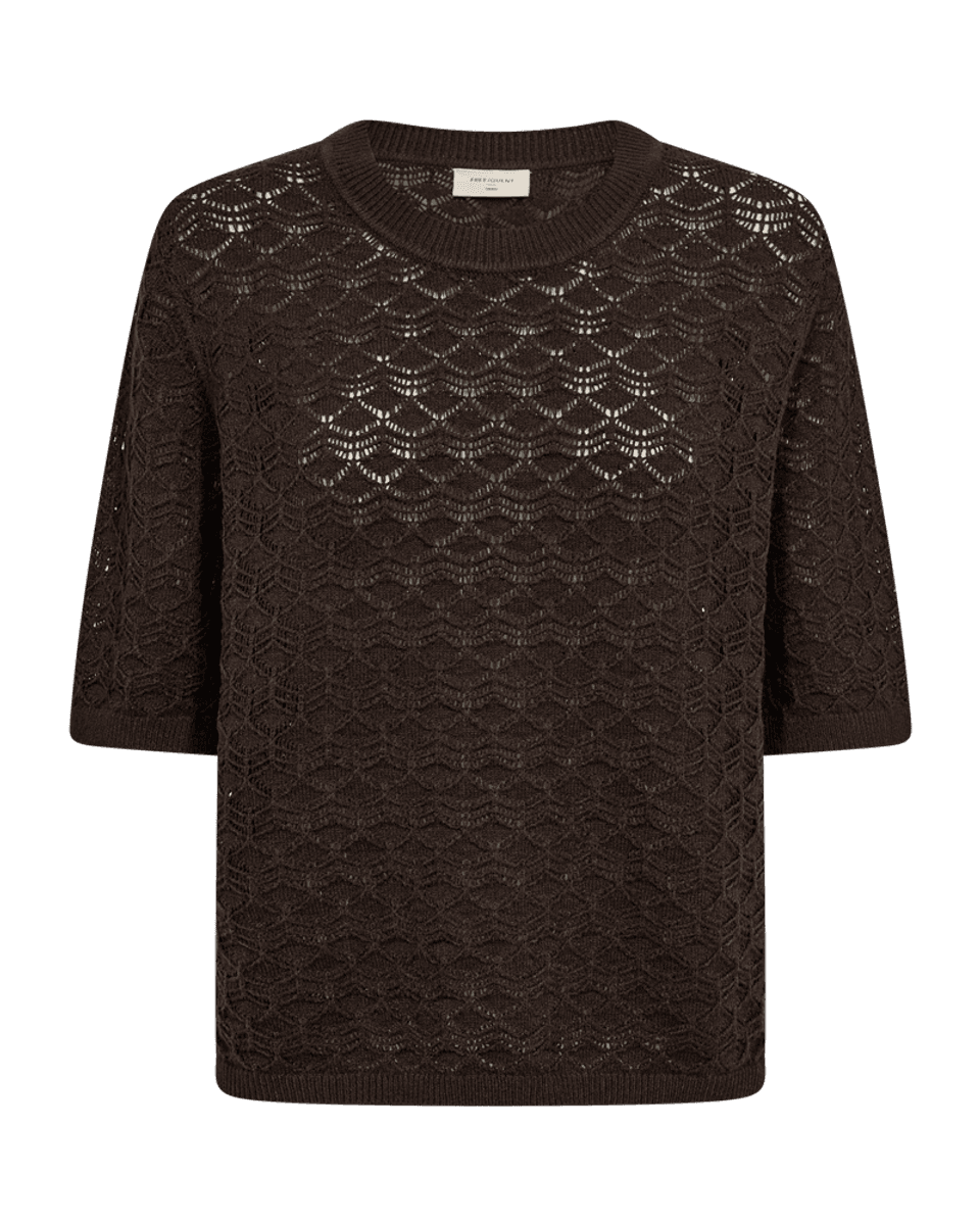 CLARRY GENSER DIAMANTSTRIKK - BRUN