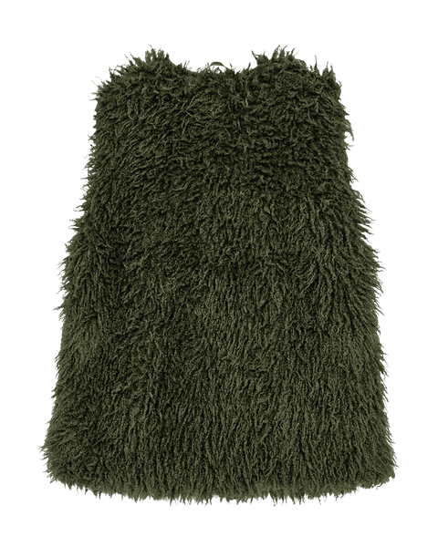 Hovedbilde FINE FAUX FÜR VEST - KOMBU GREEN