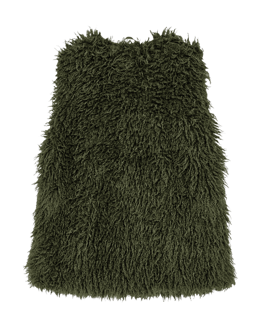 Hovedbilde FINE FAUX FÜR VEST - KOMBU GREEN