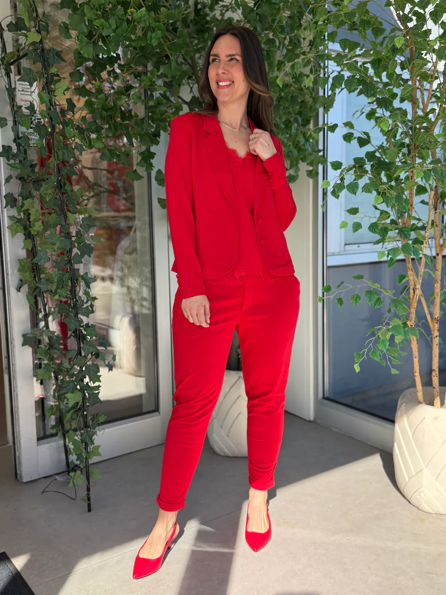 NANNI KORT BLAZER - RØD