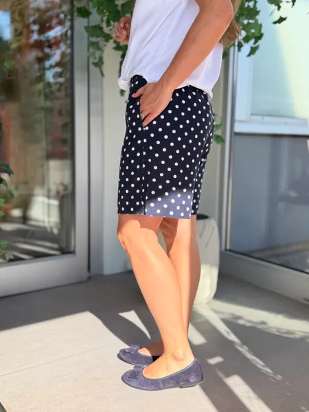 Hovedbilde LAVISCO SHORTS M/DOTS - NAVY/HVIT