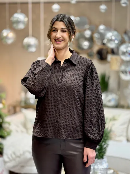 Hovedbilde NOELLE BLUSE - BRUN