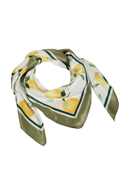 Hovedbilde SCAFFI SILKELOOK SKJERF - LEMON/GREEN