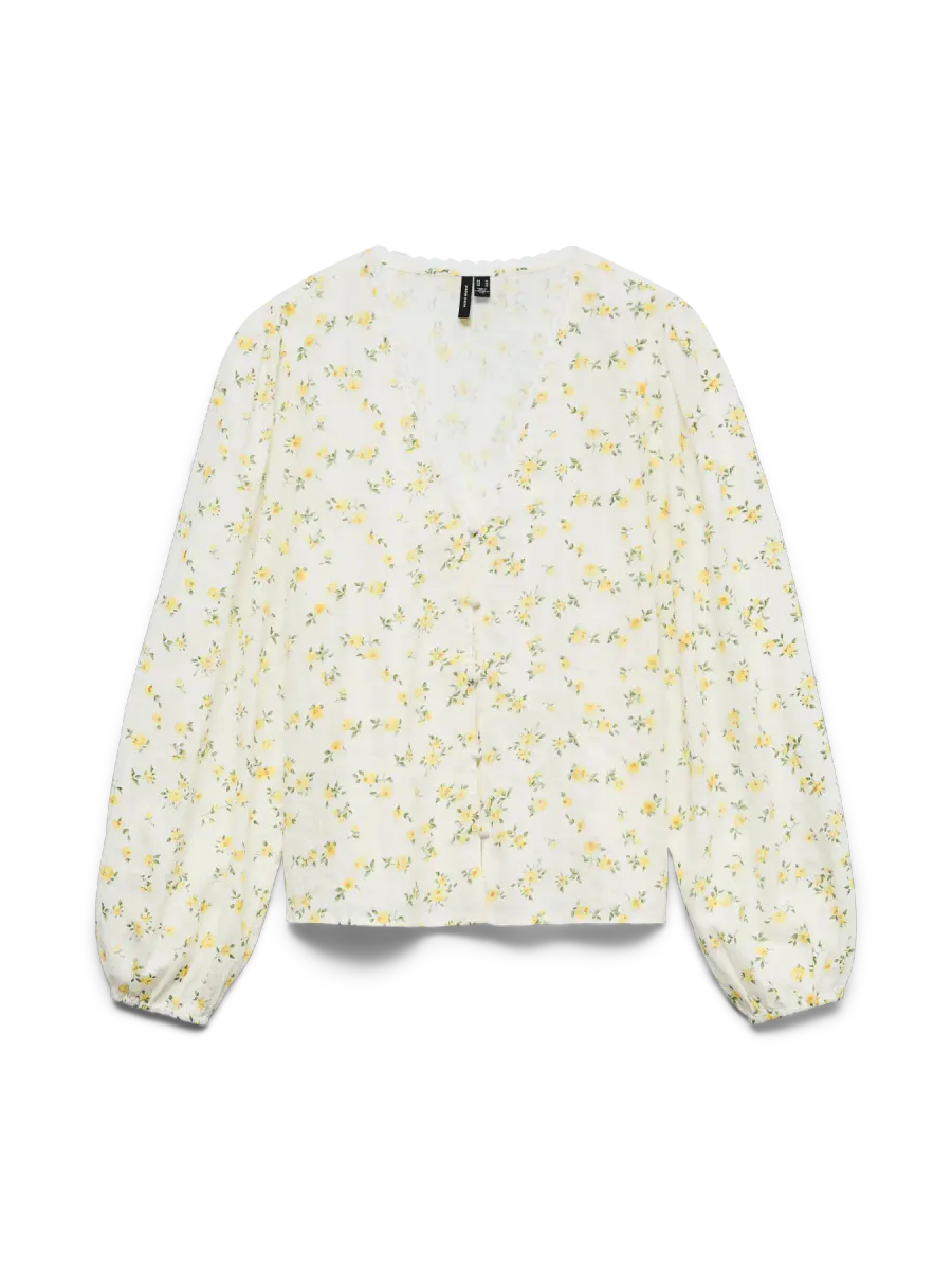 MAYA SOFIA BLUSE - GULE BLOMSTER