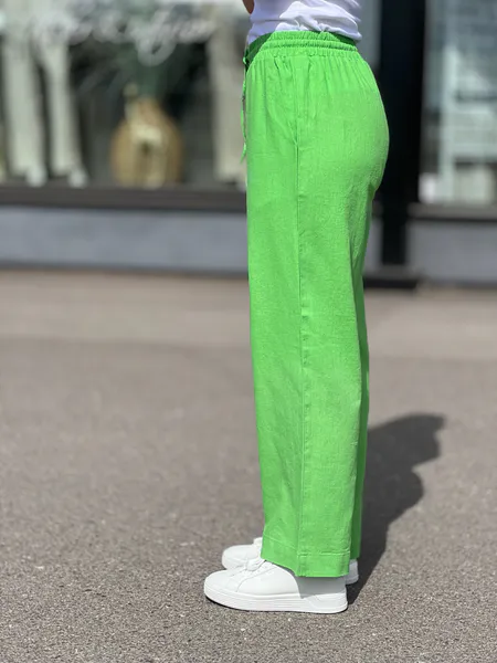 Hovedbilde LAVA ANKEL LIN/VISCOSE BUKSE - BUD GREEN