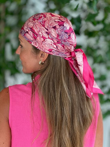 Hovedbilde SKJERF SILKEMIX BLOMSTER - CERISE