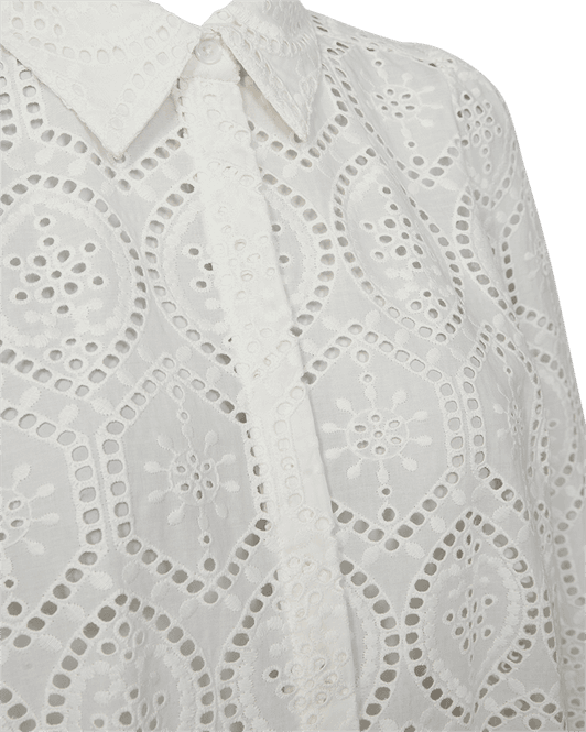 Hovedbilde AGY EMBRO SKJORTE - OFFWHITE