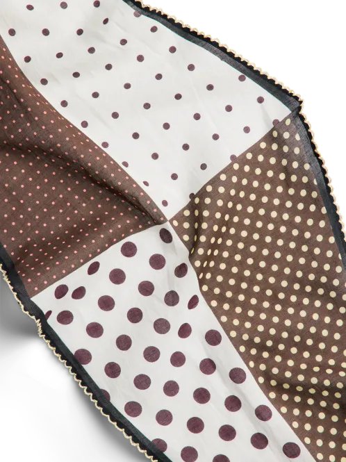 Hovedbilde ANEMONE SKJERF - BRUN M/DOTS