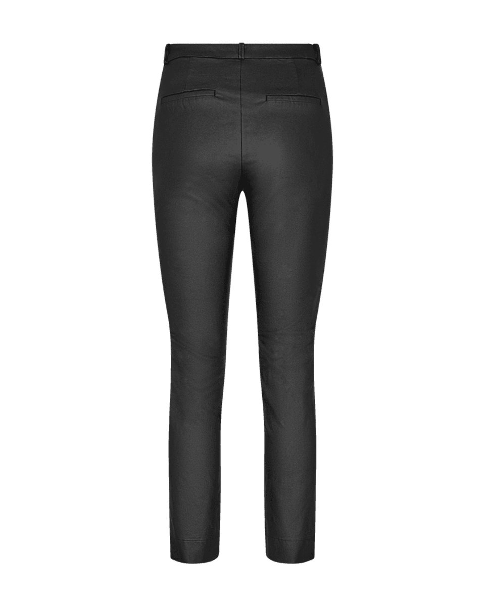 SOLVEJ CHINOS BUKSE COATED - SORT