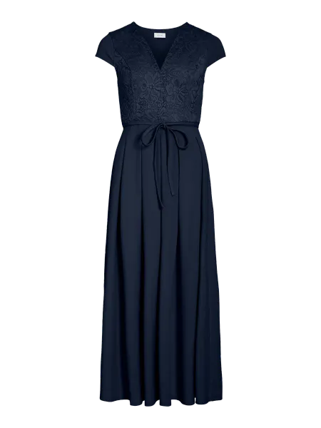Hovedbilde CLARA LANG LACE KJOLE - NAVY