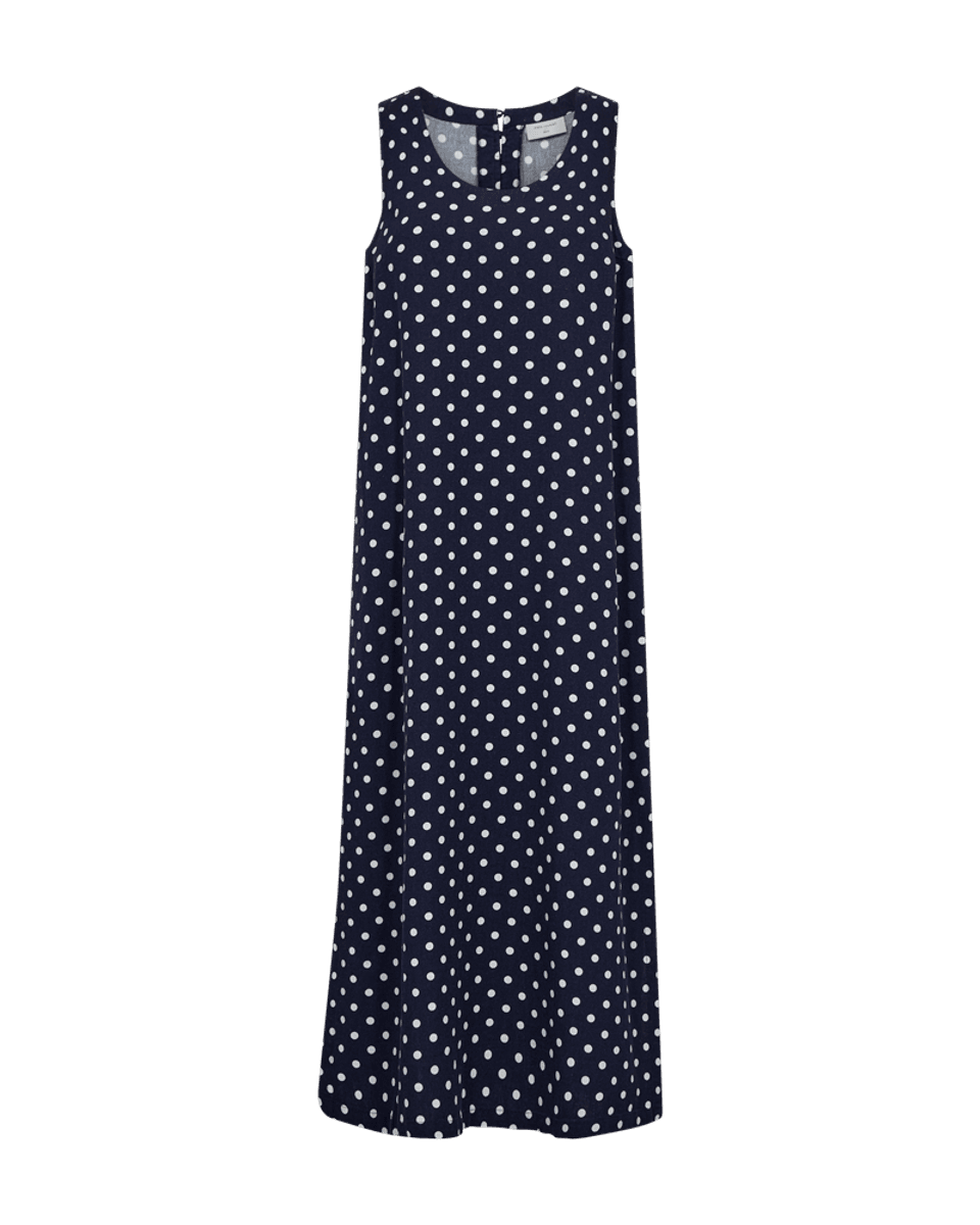 LAVISCO KJOLE DOTS - NAVY