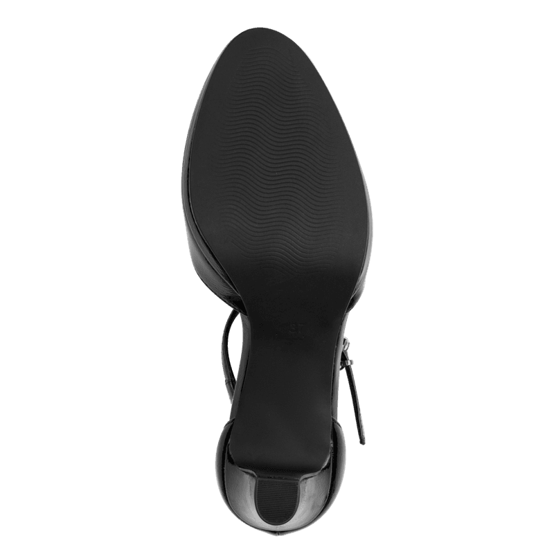 PUMPS M/REIM GLOSSY - SORT