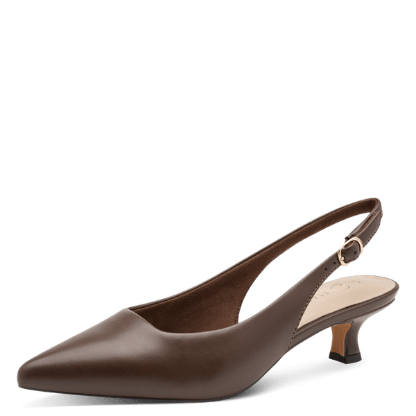 Hovedbilde PUMPS M/SLINGBACK SNERTEN HÆL - BRUN