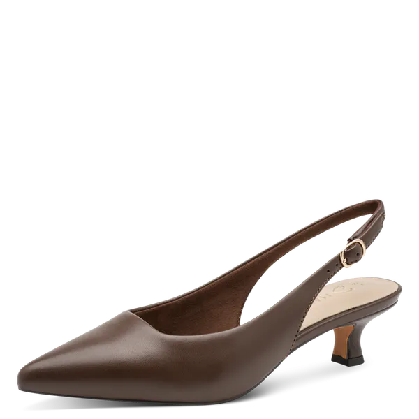 Hovedbilde PUMPS M/SLINGBACK SNERTEN HÆL - BRUN