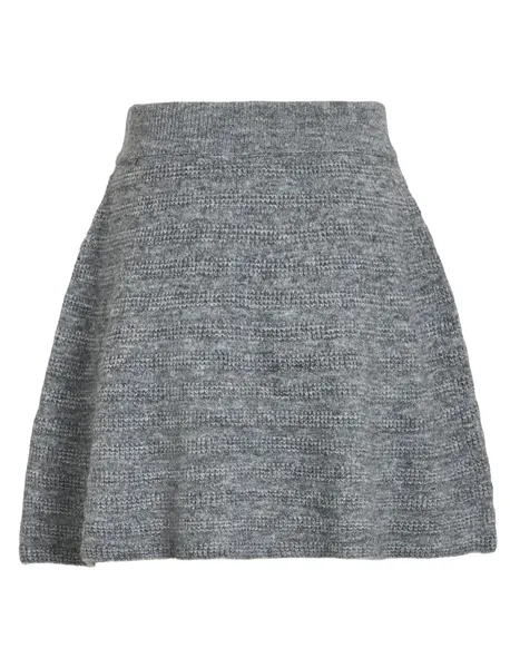 Hovedbilde JAYLA STRIKKET SKJØRT - GRÅ MELERT