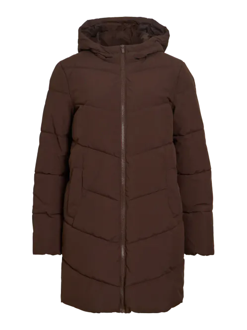 Hovedbilde LAVENDER BOBLEJAKKE M/HETTE - BRUN