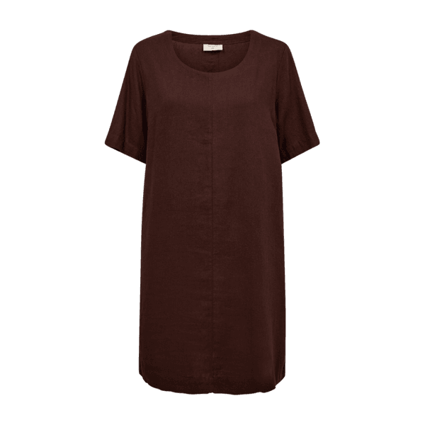 Hovedbilde LAVA KJOLE M/KNAPPER BAK - BRUN
