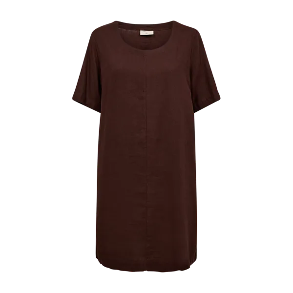 Hovedbilde LAVA KJOLE M/KNAPPER BAK - BRUN