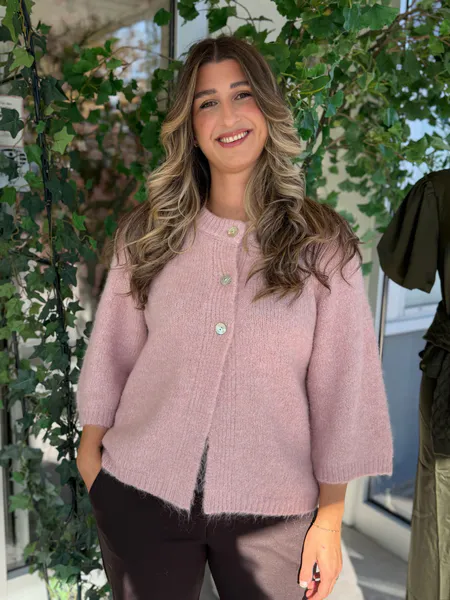 Hovedbilde LULU CARDIGAN - PALE MAUVE