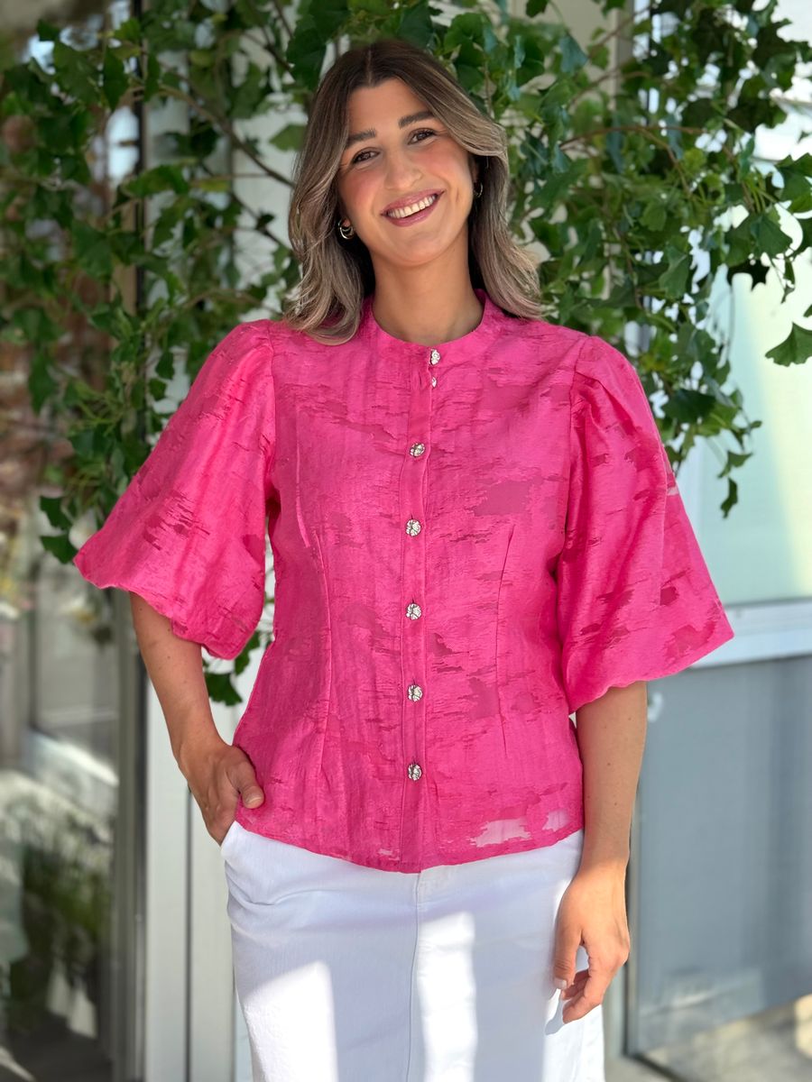 AGGA BLUSE - CERISE