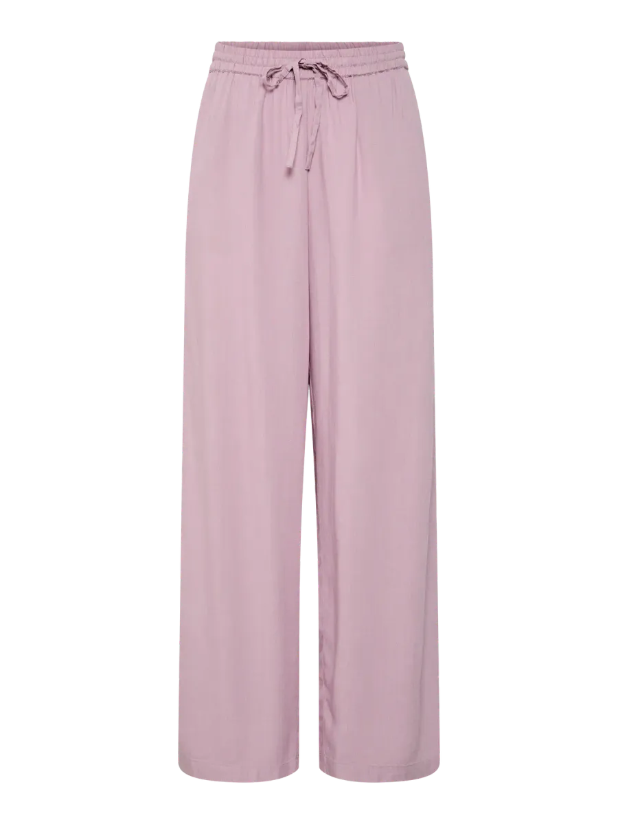 PIA LIN/VISCOSE BUKSE - ROSA