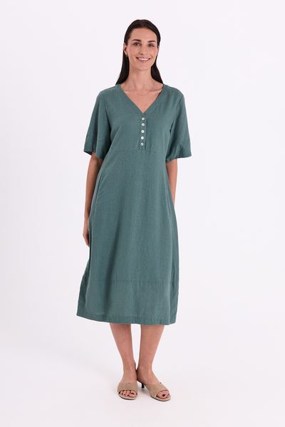 Hovedbilde LAVA KJOLE V-HALS - GRØNN