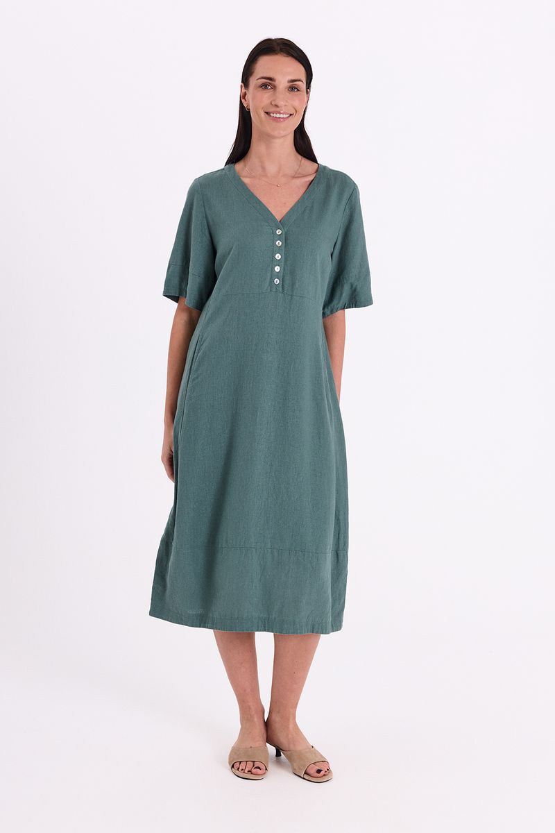 LAVA KJOLE V-HALS - GRØNN