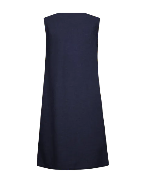 Hovedbilde LAVA LIN/VISCOSE KJOLE M/ V-HALS - NAVY