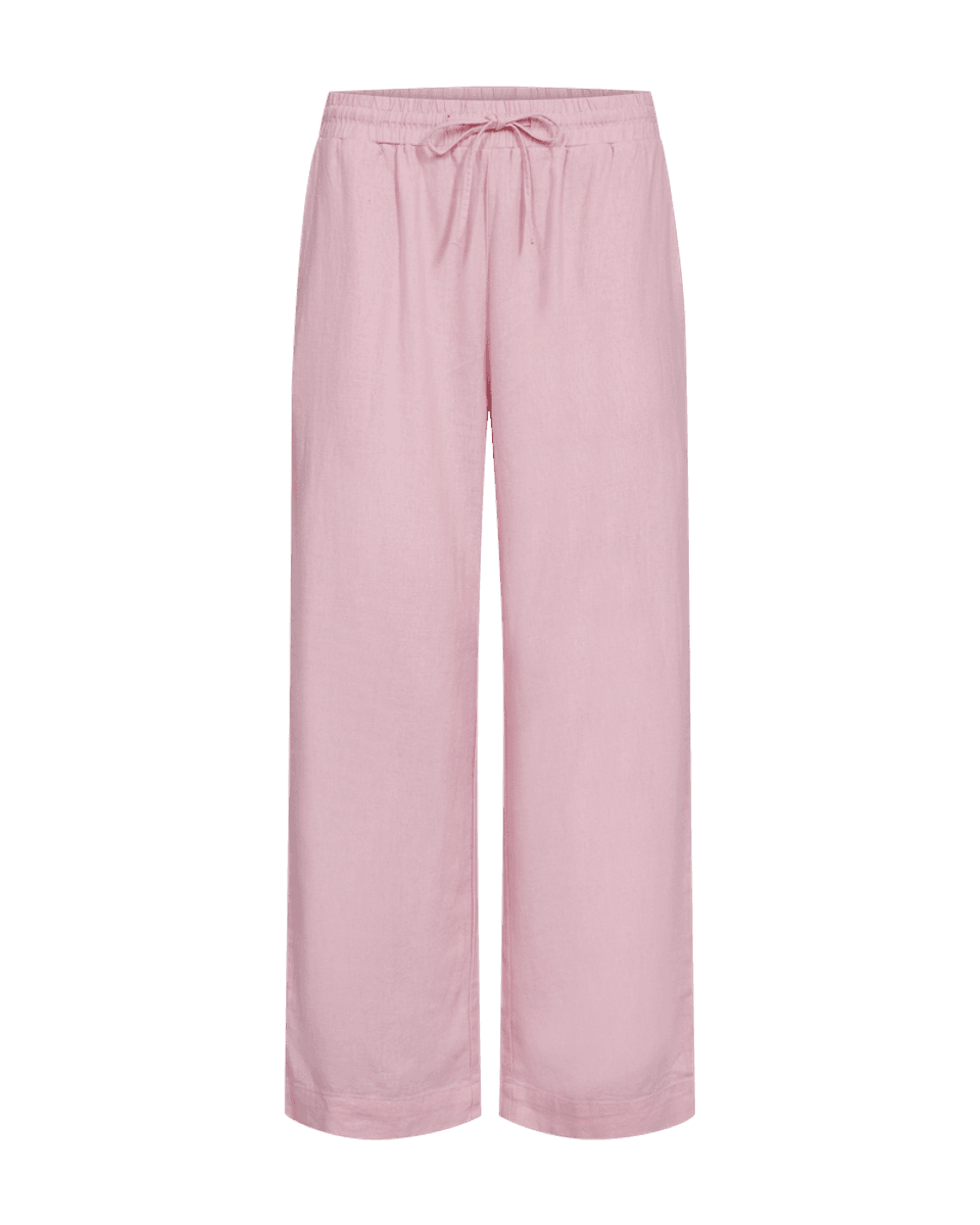 LAVA LIN/VISCOSE BUKSE ANKEL - ROSA