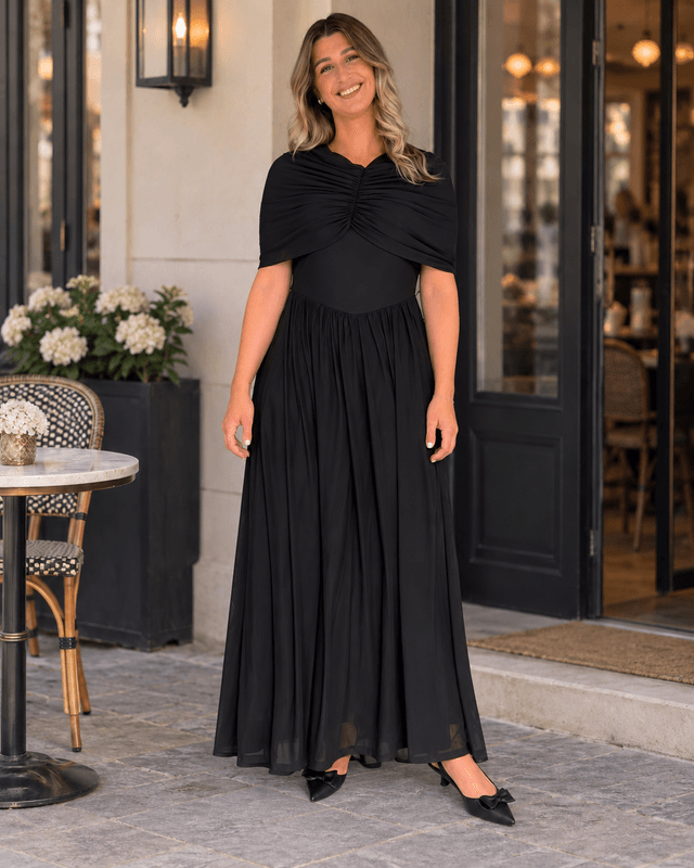 ROSETTA MAXI KJOLE - SORT