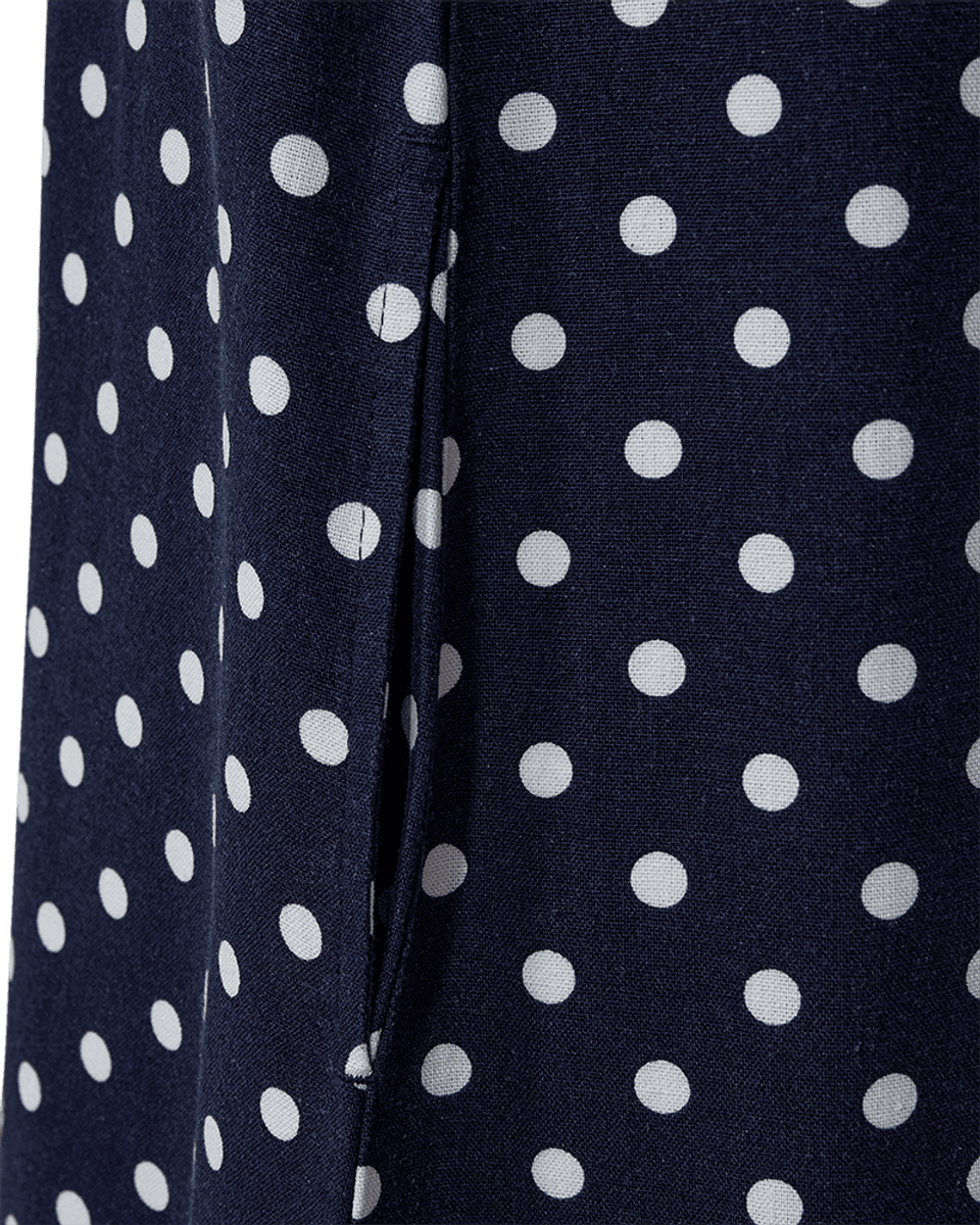 LAVISCO KJOLE DOTS - NAVY