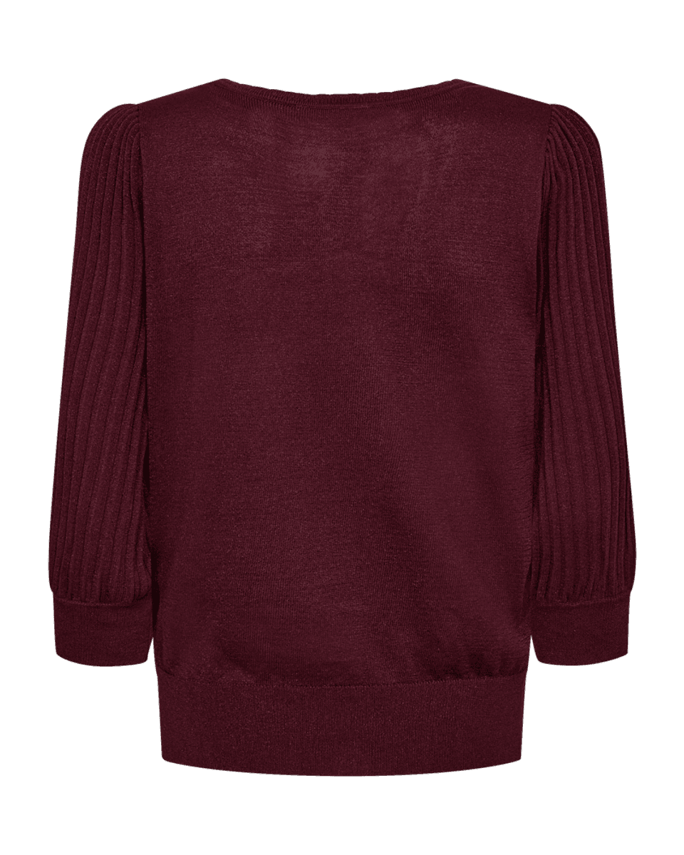 GLITTA PULLOVER M/LUREX - PLOMME