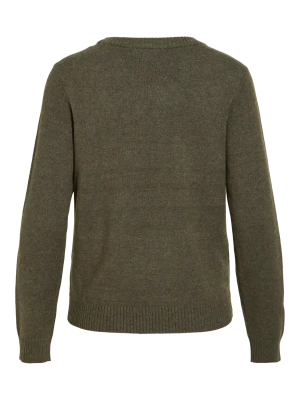 VIRIL GENSER O-NECK - OLIVEN