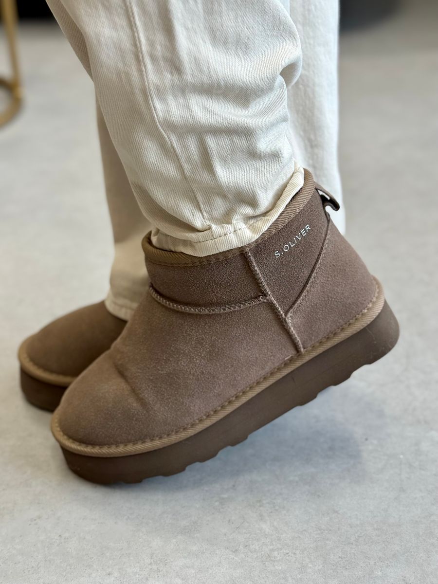 PLATFORM BOOTS - TAUPE