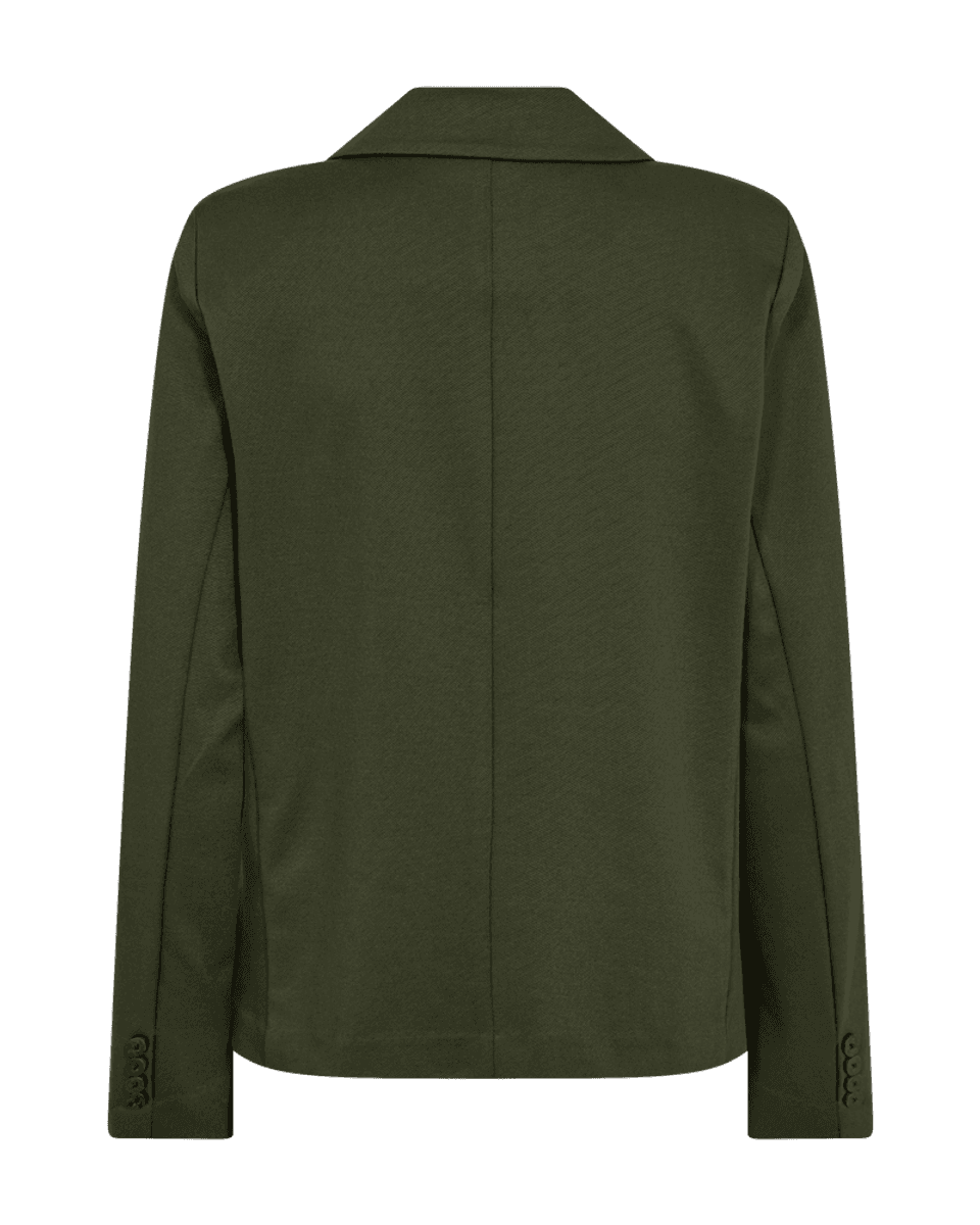 NANNI RETT KORT BLAZER - OLIVEN
