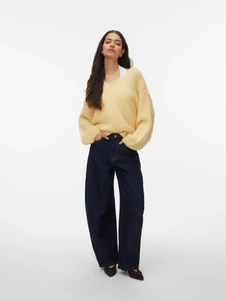 Hovedbilde MAYBE GENSER V-HALS - GUL