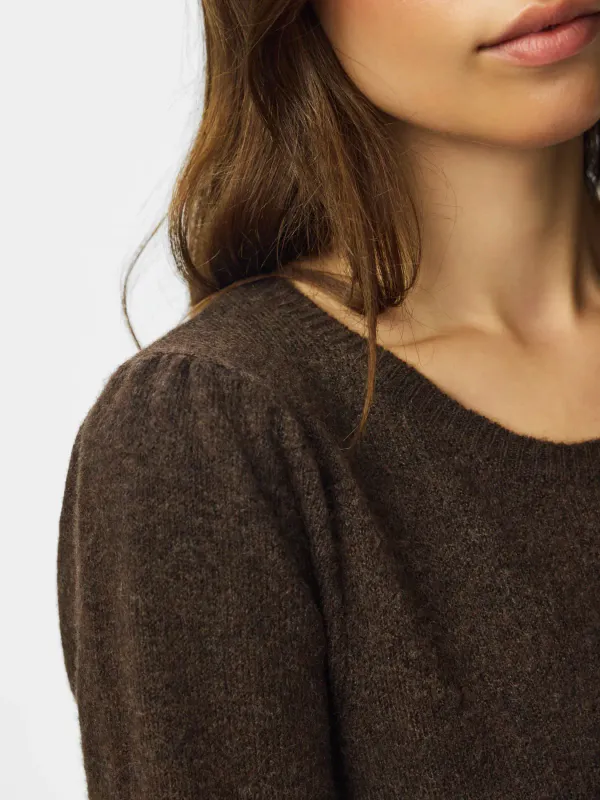 SALLY KNIT KJOLE - BRUN