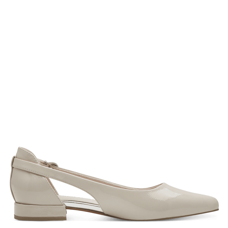 PUMPS LAV M/SPENNE GLOSSY - SAND