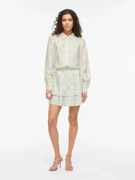 Hovedbilde GITI LORE SKJØRT FLOWER - OFFWHITE