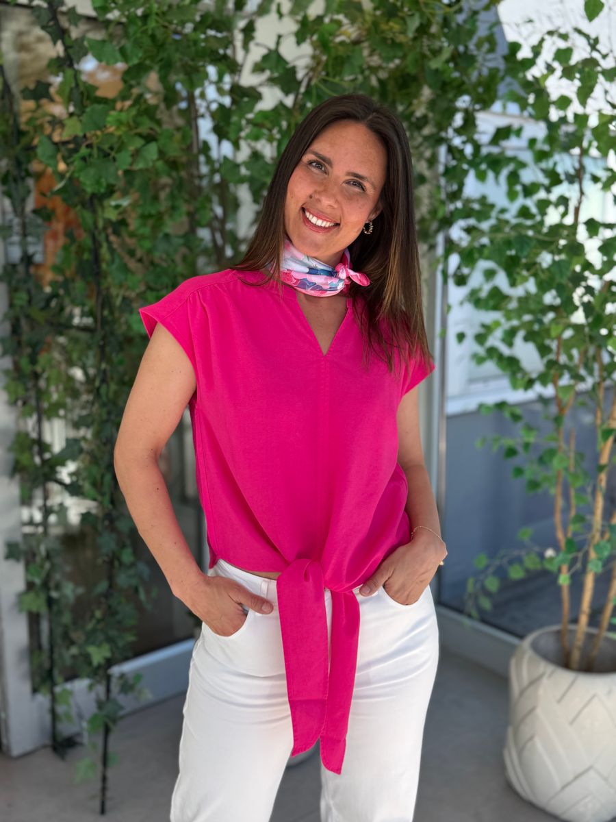 LAVISCO TOPP M/KNYTING - CERISE
