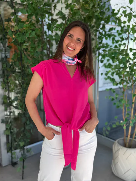 Hovedbilde LAVISCO TOPP M/KNYTING - CERISE