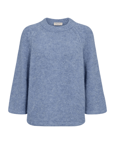 Hovedbilde GRSLULU GENSER 3/4 ERM - JEANSBLÅ MELERT