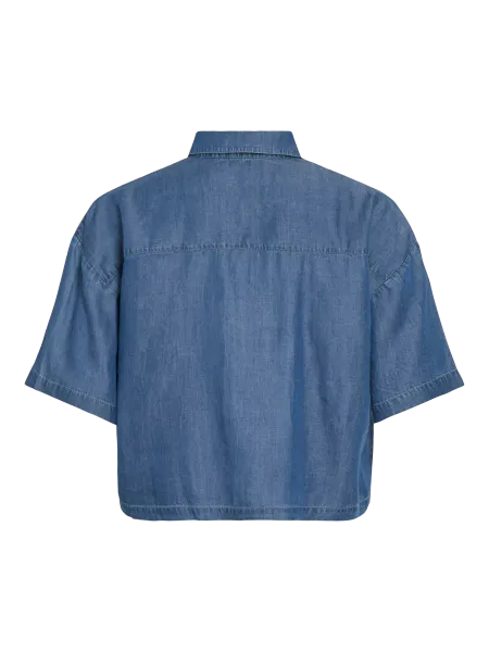 Hovedbilde TEVIRA TENCEL SKJORTE - MEDIUM BLÅ